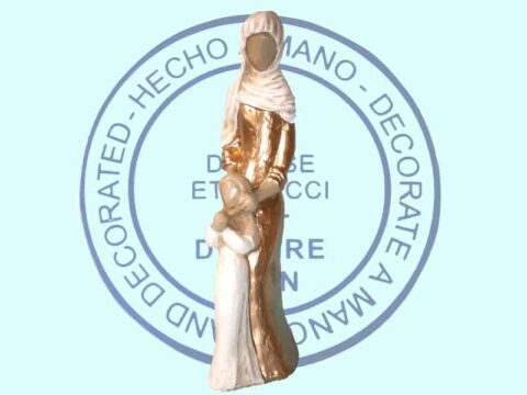 Femme et enfant au pied 22 cm