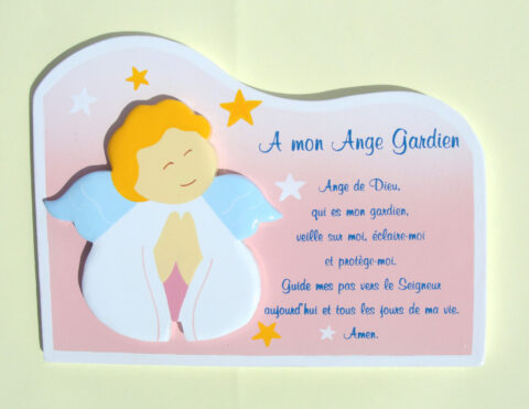 Cadre " Je vous salue Marie" bleu – Image 5