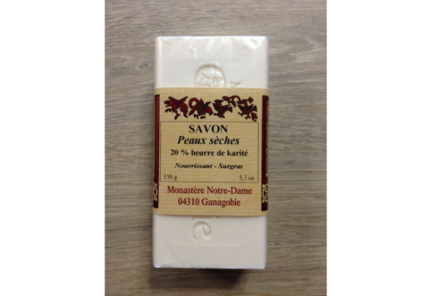 Savon peaux sèches, nourrissant - surgras, Monastère Notre-Dame de Ganagobie, 150 g