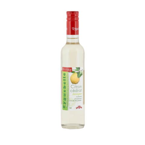 Sirop Inédit, Citron cédrat tonique, Eyguebelle, 50 cl