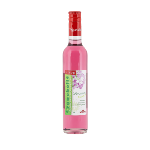 Sirop Inédit, Géranium subtil, Eyguebelle, 50 cl