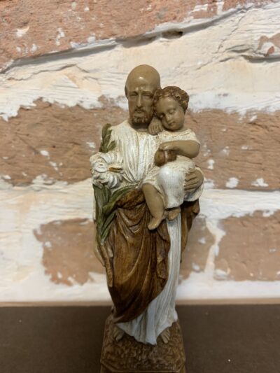 Saint Joseph à l'Enfant moyen - Marron