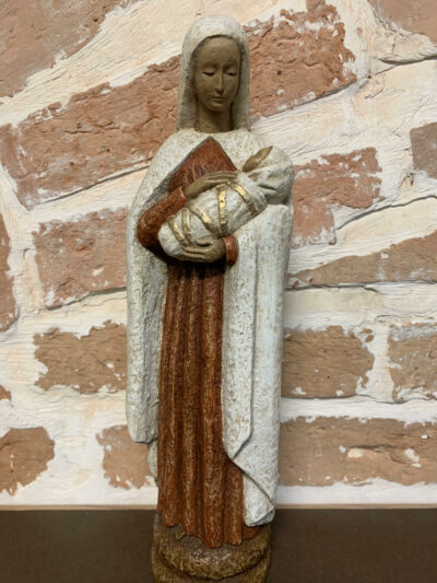 Vierge à l'Enfant - Ocre Rouge et Blanc