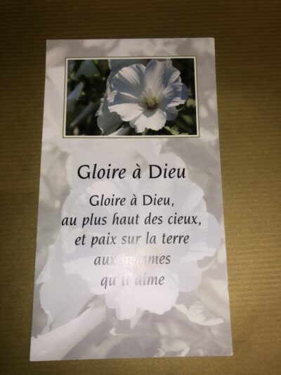 Gloire à Dieu