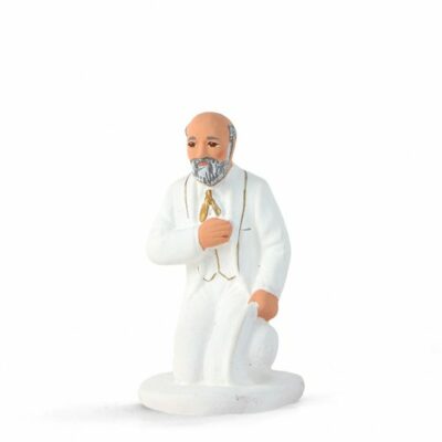 Santon ARTERRA- Joseph tête nue - 9cm blanc