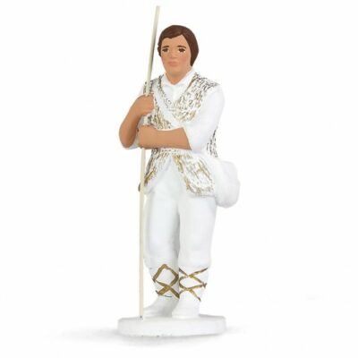 Santon ARTERRA - Berger jeune - 9 cm blanc