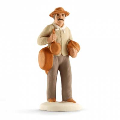 SANTON ARTERRA - Étameur - 7cm blanc