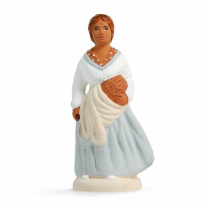 SANTON ARTERRA - Femme à la lavande - 7cm blanc