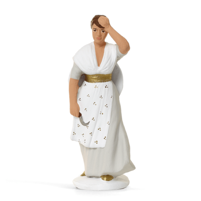 Santon ARTERRA - Femme à la lavande - 9 cm blanc