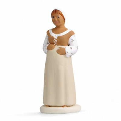 SANTON ARTERRA - Femme enceinte - 7cm blanc
