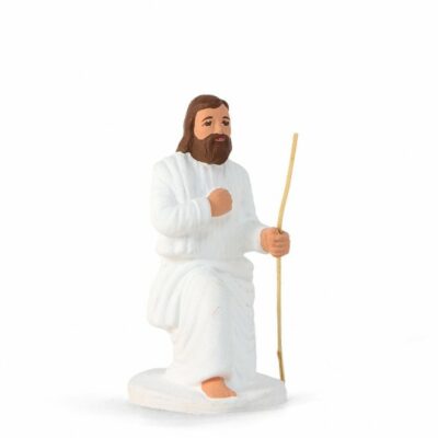 Santon Arterra-Joseph à genou - 9 cm blanc
