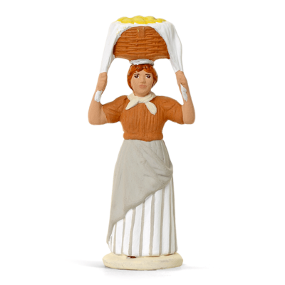 SANTON ARTERRA - Marchande de citrons - 7cm blanc