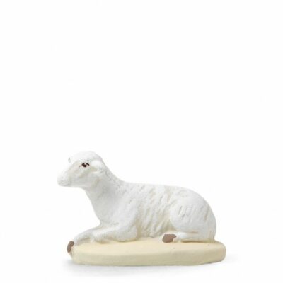 SANTON ARTERRA - Mouton couché - 7cm blanc