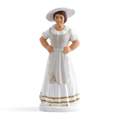 Santon ARTERRA - Niçoise 9 cm blanc