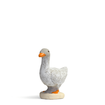 SANTON ARTERRA - Oie - 7cm blanc