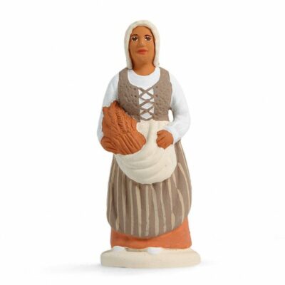 SANTON ARTERRA - Paysanne Marseillaise - 7cm blanc