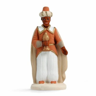 SANTON ARTERRA - Roi mage Balthazar - 7cm blanc