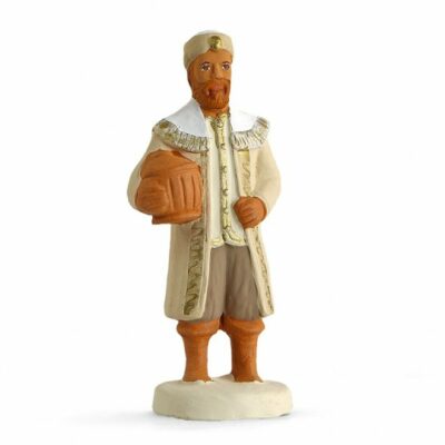 SANTON ARTERRA - Roi mage Gaspard - 7cm blanc
