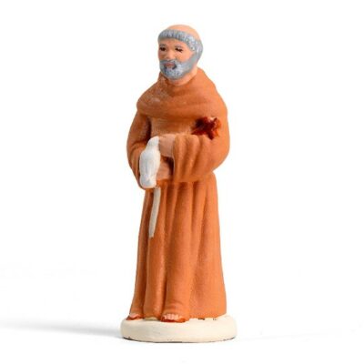 SANTON ARTERRA - Saint François d'Assise - 7cm blanc