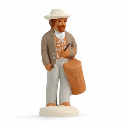 SANTON ARTERRA - Tambourinaire - 7cm blanc