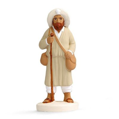 SANTON ARTERRA - Pèlerin de Compostelle - 7cm blanc