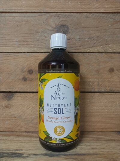NETTOYANT SOL Orange Citron Menthe poivrée Curcuma
