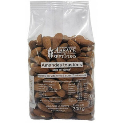 Amandes décortiquées sans sel - 300g