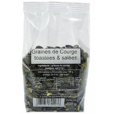 Graines de courge gourmandes toastées & salées - 200g